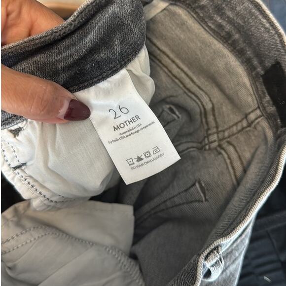 Mother The Hustler High Waist Ankle Bootcut Jeans Northern Lights Gray size 26 - Picture 8 of 9